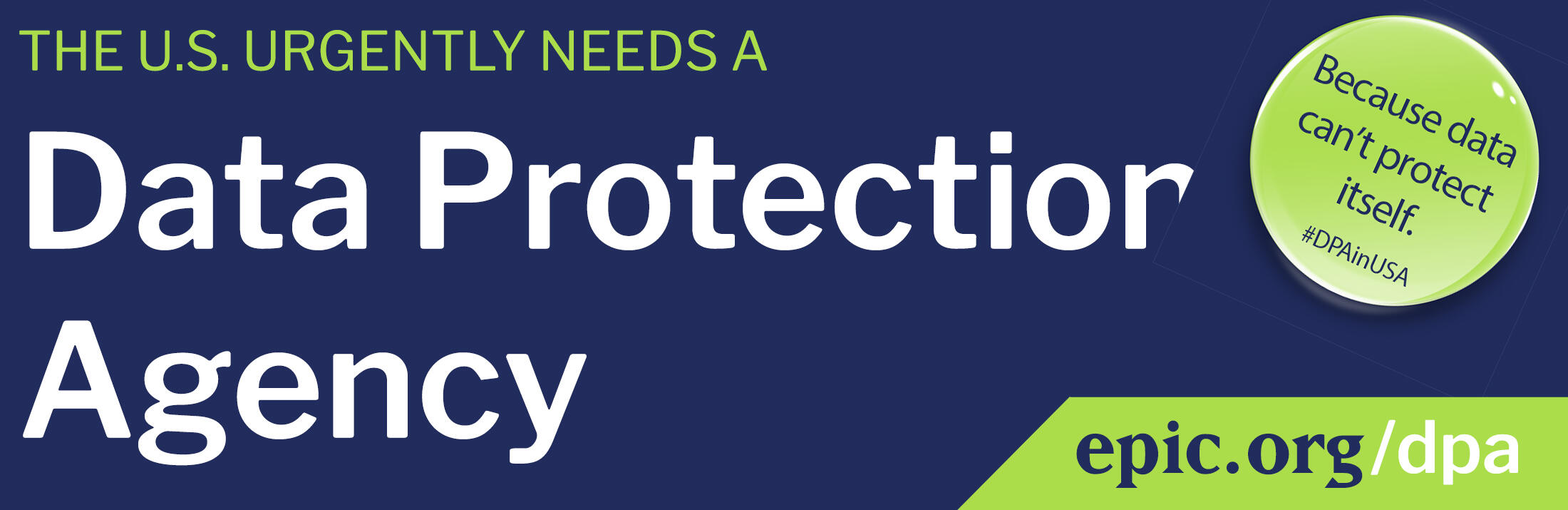 The US needs a Data Protection Agency. epic.org/dpa
